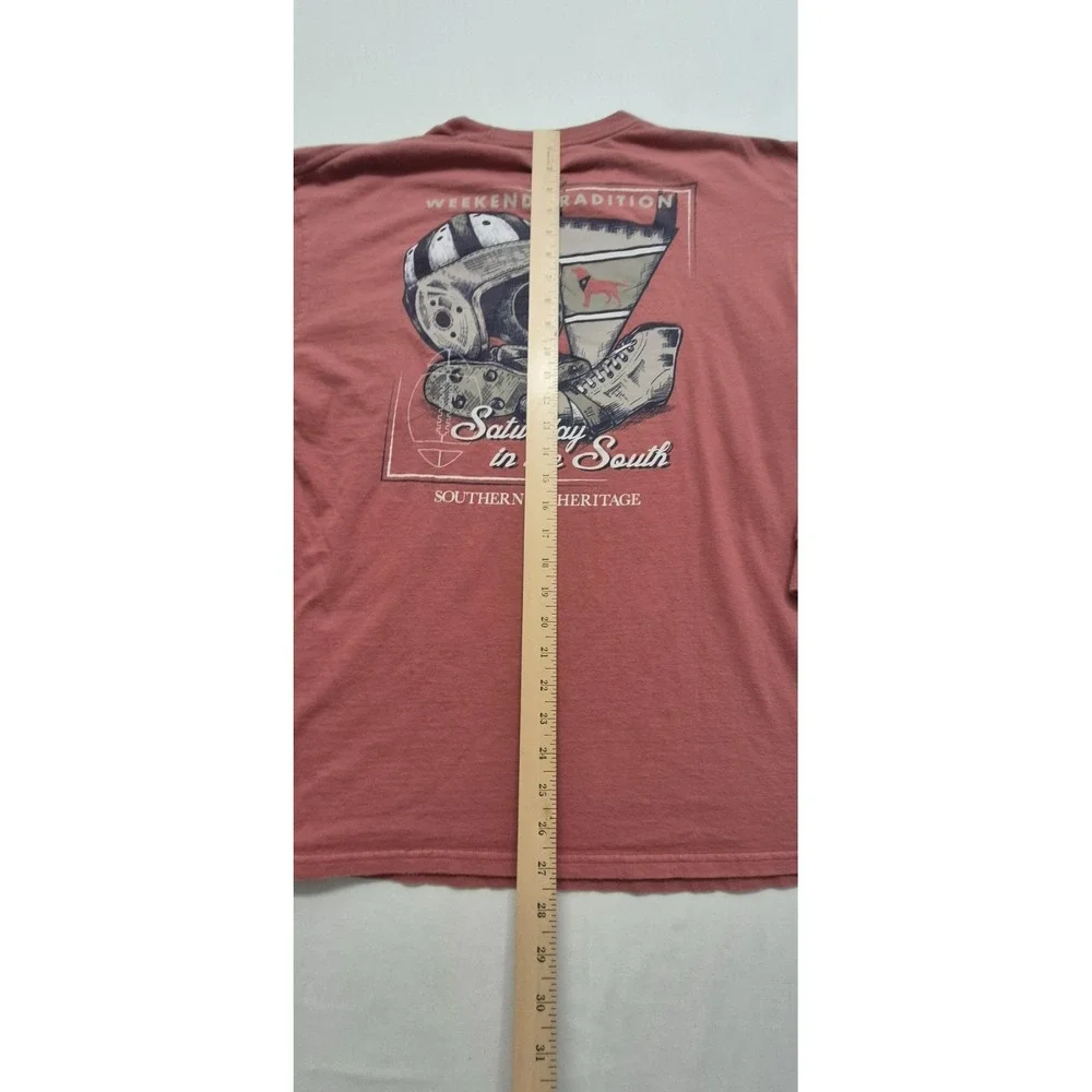 Southern Heritage men's‎ pink long sleeve football weekend traditions t-shirt XL